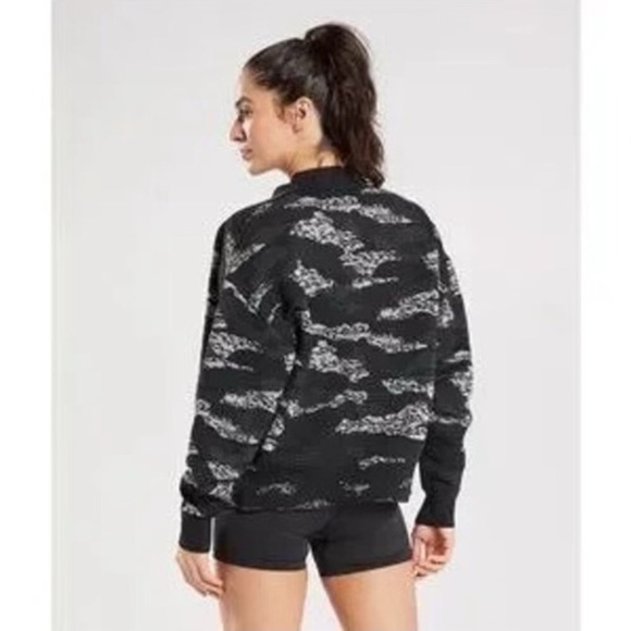 GYMSHARK Adapt Black & White Camo Seamless Track Jacket Size L - Picture 3 of 16